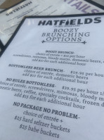 Hatfields On Bell Boulevard menu