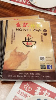 Ho Kee Cafe menu