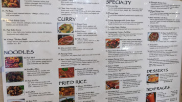9 Thai menu