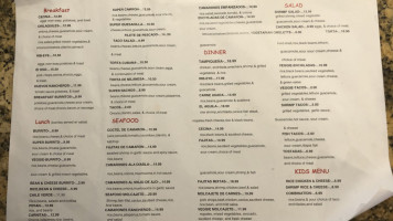 Aguila Real Mexican Food menu