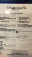 Hortencias Oc Mexican Grill menu