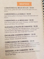 Charritos Plaza menu