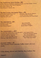 The Stonehouse menu