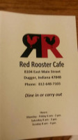 Ray's Red Rooster Cafe menu
