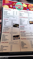 Rita's Taco Shop menu