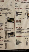 Rita's Taco Shop menu