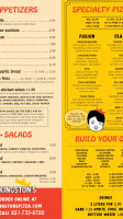 Dulono's Pizza menu