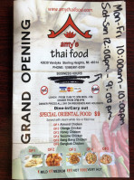 Amy's Thai Food food