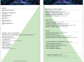 M.bird menu