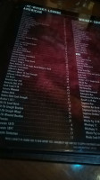 Whisky Lounge Reno menu