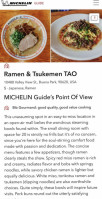 Ramen Tsukemen Tao food