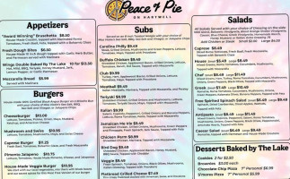 Peace Of Pie On Hartwell menu