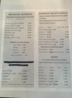 La Azteca Tortilleria menu