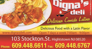 Dignas Deli food