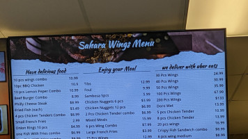 Sahara Wings food