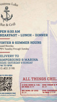Frentress Lake Grill menu