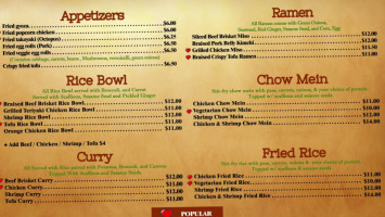 Savage Ramen menu