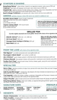 Bonefish Grill Daytona Beach menu