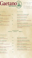 Il Gaetano menu