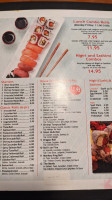 Chopstix Chinese Cuisine Sushi menu