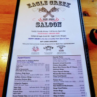 Eagle Creek Saloon menu