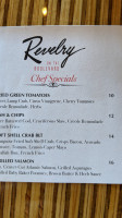 Revelry On The Boulevard menu
