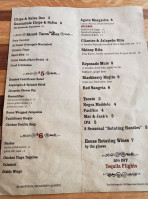 Agave Cocina Tequila West Seattle menu