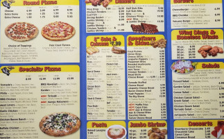 Tornado's Pizza menu