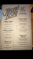 Jordan's Bistro menu