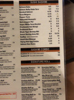 Aiya Sushi menu