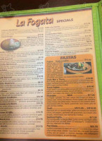 La Fogata menu