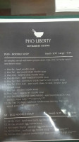 Pho Liberty menu