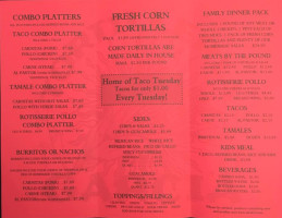 Tortilleria Garcia College Hill menu