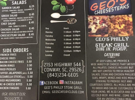 Geo's Philly Steak Grill food