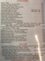 Red Mule Inn menu
