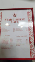 Star Chinese Cafe menu