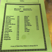 Cafe Gecko menu