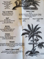 Degar’s Reef Taco menu