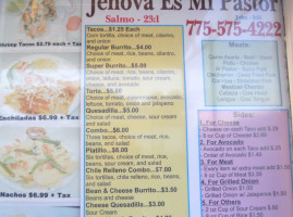 Jehovah Is My Pastor menu