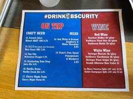 Obscurity Brewing And Craft Mead menu