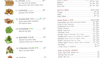 Ramen Kazama menu