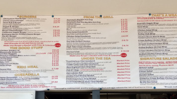 M J Beach Grille And Seafood menu