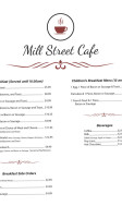 Mill Street Cafe menu