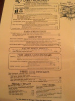 White Gull Inn menu