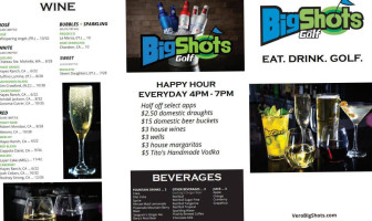 Bigshots Golf Vero Beach food