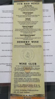 Buckeye Lake Winery menu