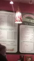 Carlino's Pizza. menu