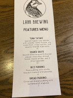 Lark Brewing menu