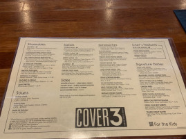 Cover 3 Round Rock menu
