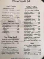 El Campo Seafood And Grill menu